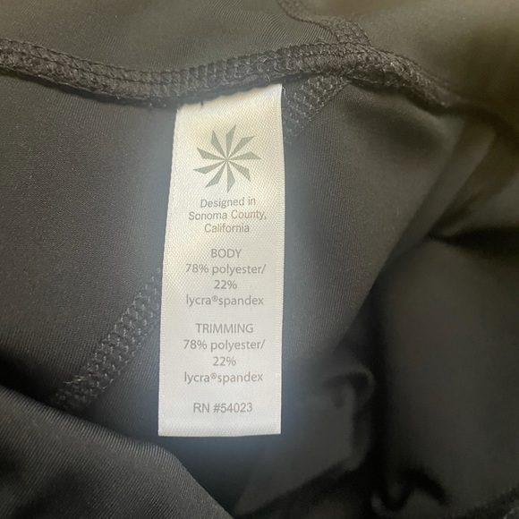 Athleta Asym Mesh Sonar Honeycomb Print Athletic Legging Extra Small XS - Picture 10 of 10